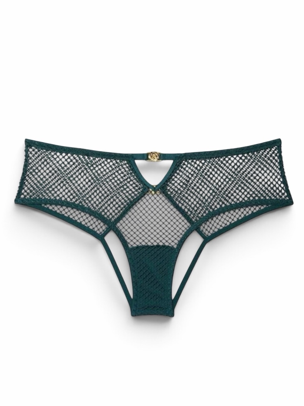 Victoria's Secret Very Sexy Open Back Fishnet Cheeky Panty Black